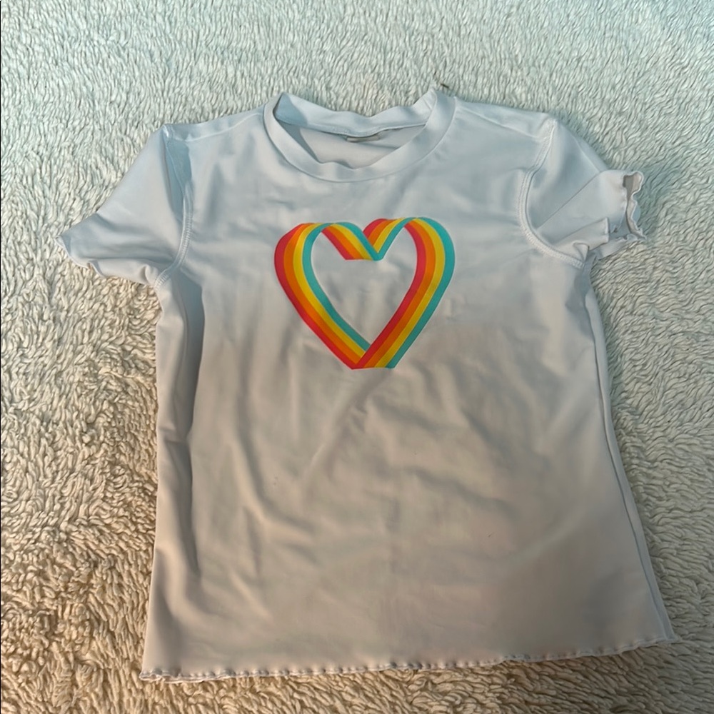 Kids Rainbow‎ Heart T-Shirt